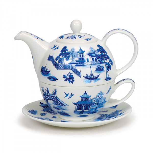 Tea for One Oriental Blue