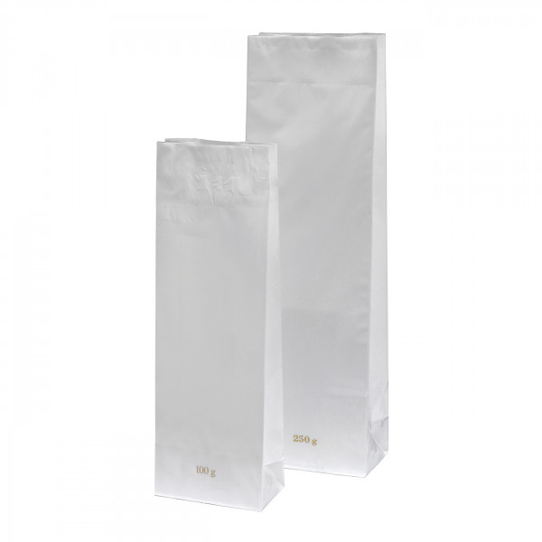 Blockbeutel, weiß 250 g