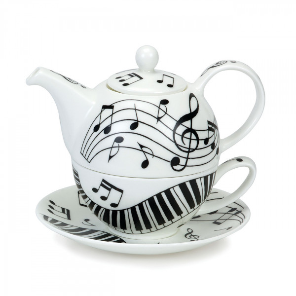 Tea for One Ebony and Ivory