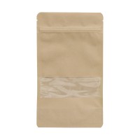 Tea sample bag brown large, with window Tea sample bag brown large, with window