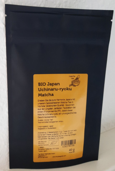 Bio Japan Matcha Uchinaru-ryoku Alu-Zip 40g