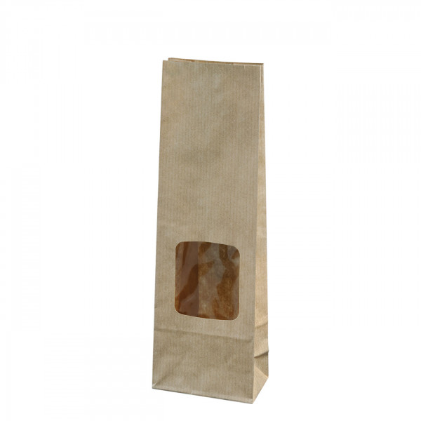 Block bag with window, 100 g