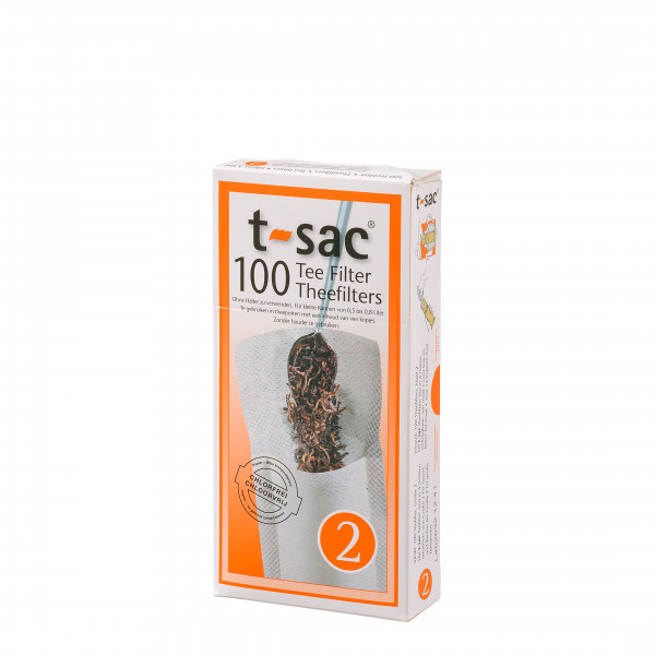 T-Sac Tea Filter Bags Disposable Tea Infuser Number 4-Size 6 to 12-Cup NEW 