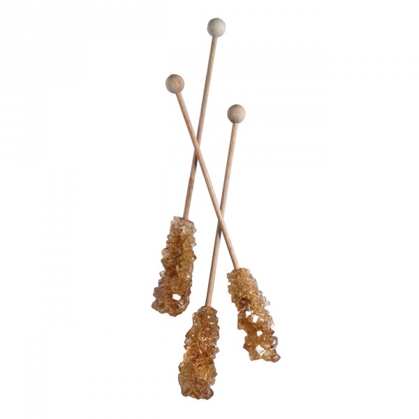 Brown Tea Sugar Sticks, Stick Length 16,5 cm